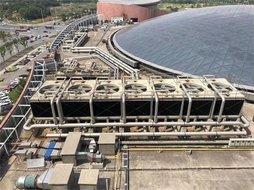 閉式冷卻塔排放和污染有哪些?,閉式冷卻塔工作原理示意圖